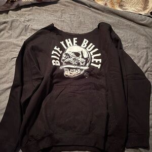 Black Graphic Sweatshirt